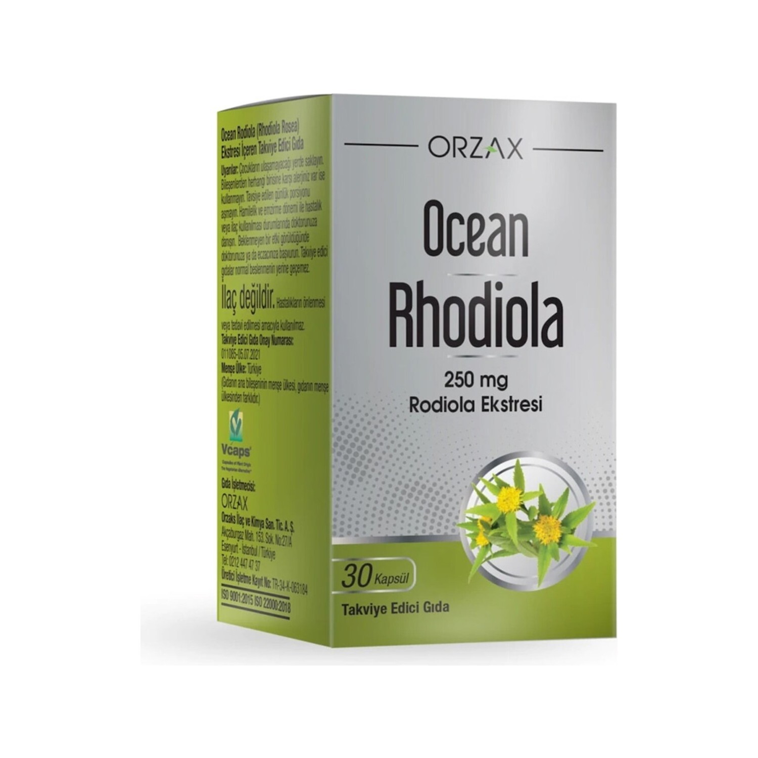 

Добавка Orzax Ocean Rhodiola 250 мг, 30 капсул