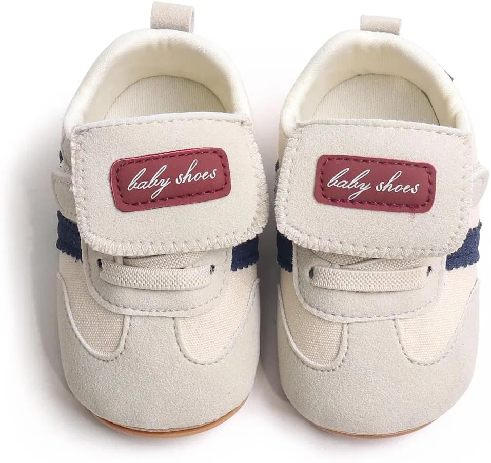 Детские кроссовки с мягкой подошвой Retro Sneakers Purepips, Beige — фото 2