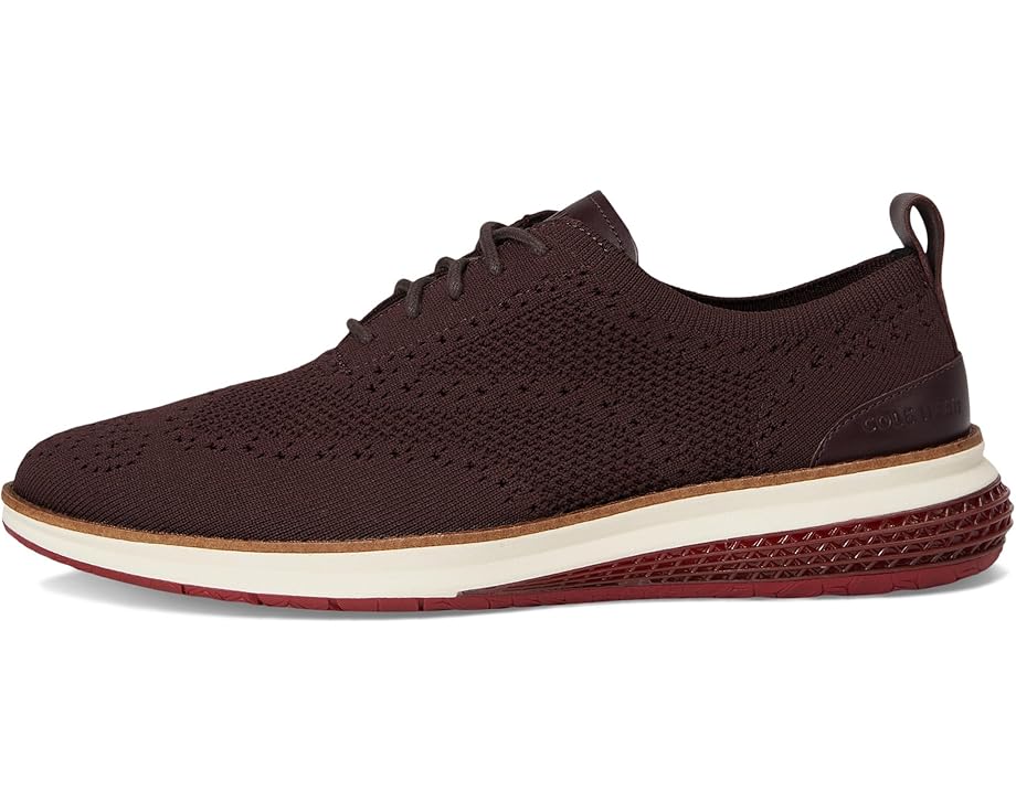 Мужские оксфорды Cole Haan Original Grand Energy Weave Stitchlite Wing, Chocolate Raisin/Claret/Ivory — фото 4