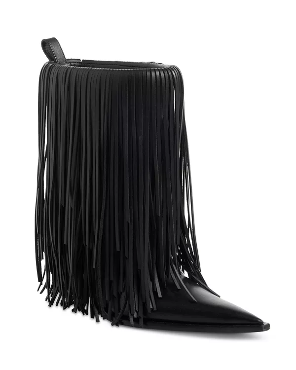 Женские сапоги с бахромой "Авеню" Balenciaga, черный