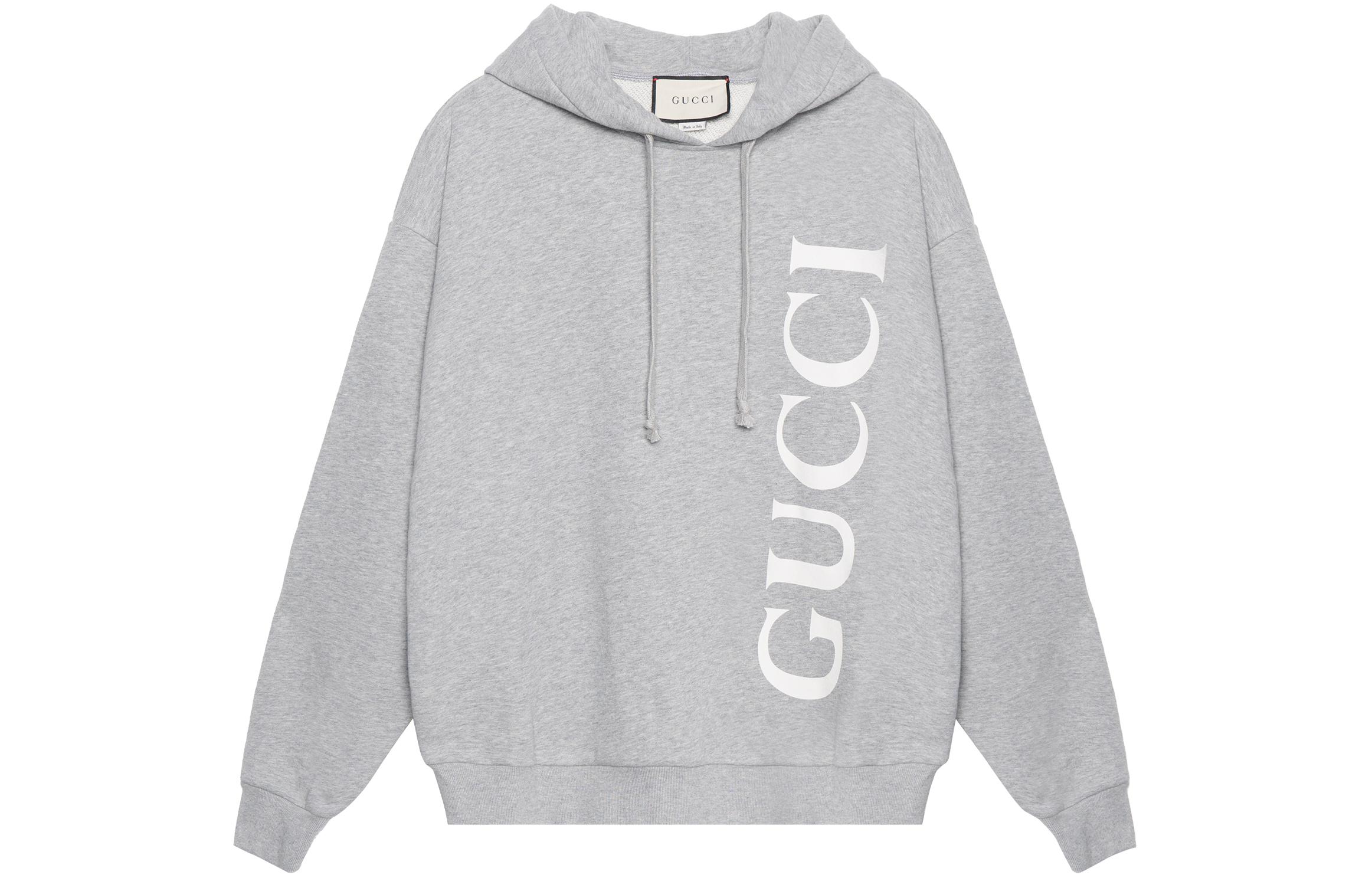 

Мужская худи с логотипом серый GUCCI, серый