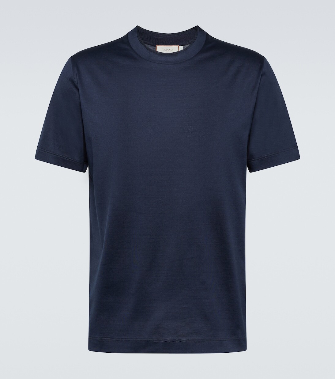 

Футболка из хлопкового джерси Canali, синий
