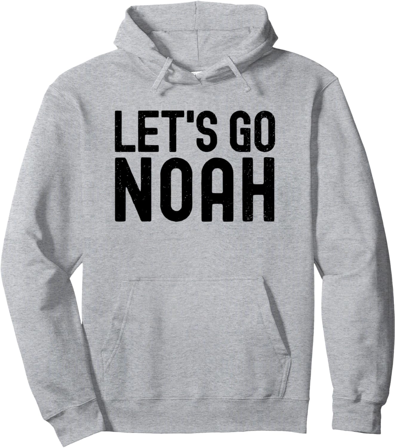 

Персонализированная толстовка с именем для мужчин и мальчиков на день рождения Lets Go Noah Name Apparel, серый