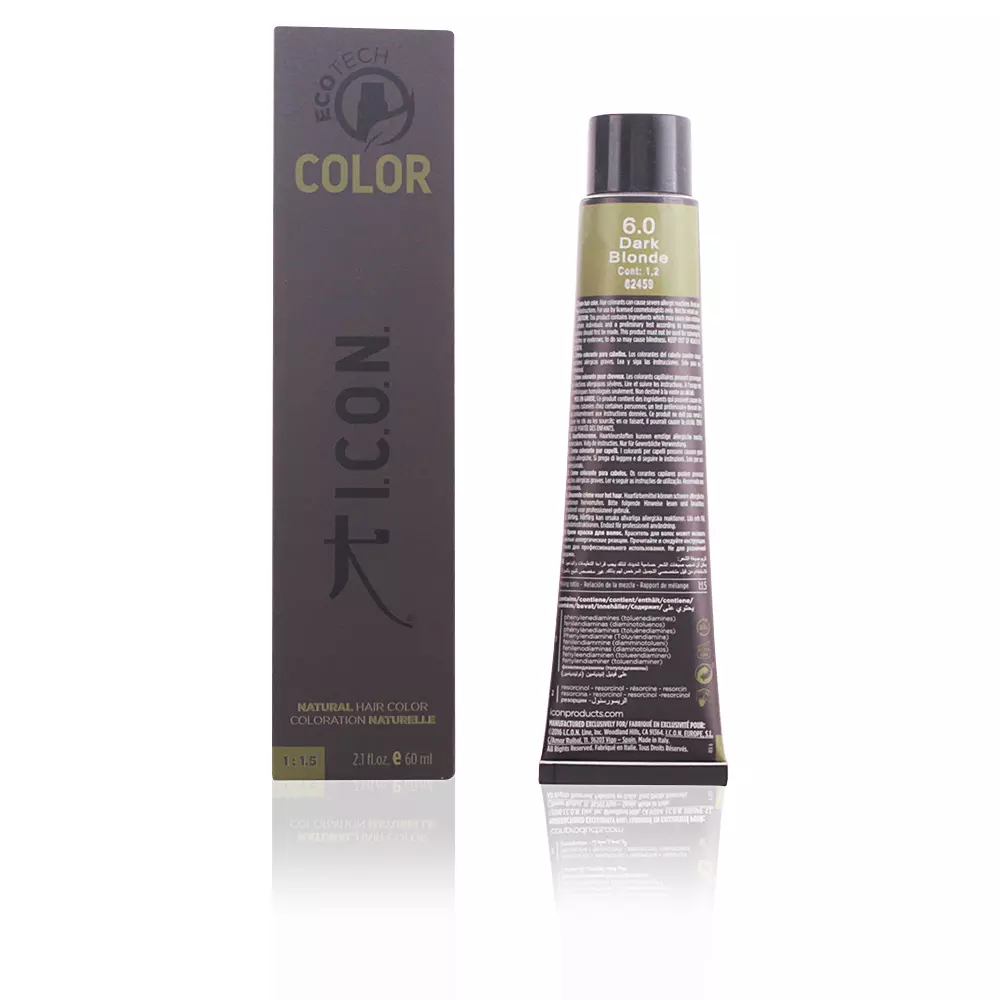 

Краска для волос Ecotech color natural color I.C.O.N., цвет 6.0 dark blonde, 60 мл.