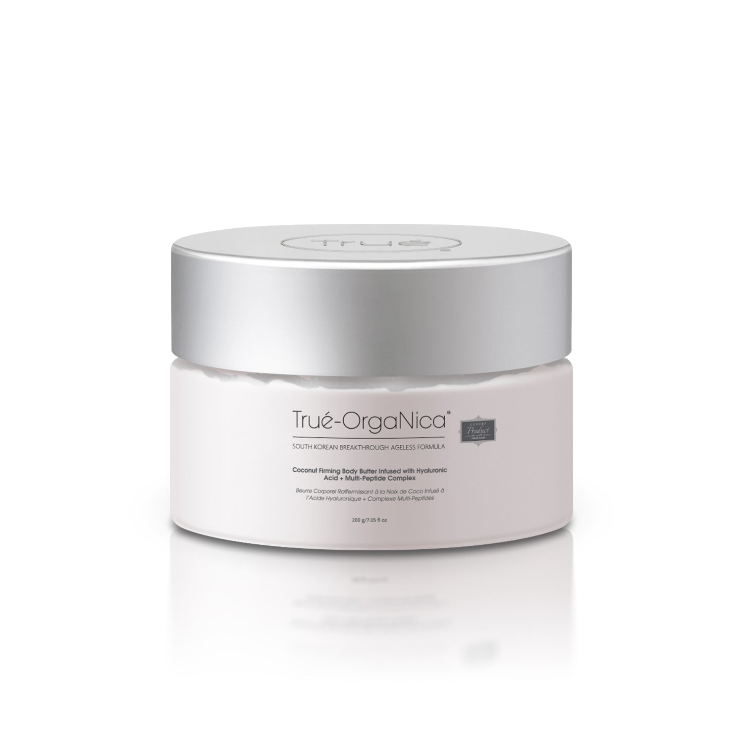 

True Organica Восстанавливающее укрепляющее масло для тела с кокосовым маслом, обогащенное гиалуроновой кислотой и мультипептидами