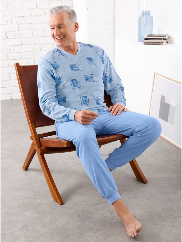 

WITT WEIDEN Пижама светло-голубого цвета с принтом