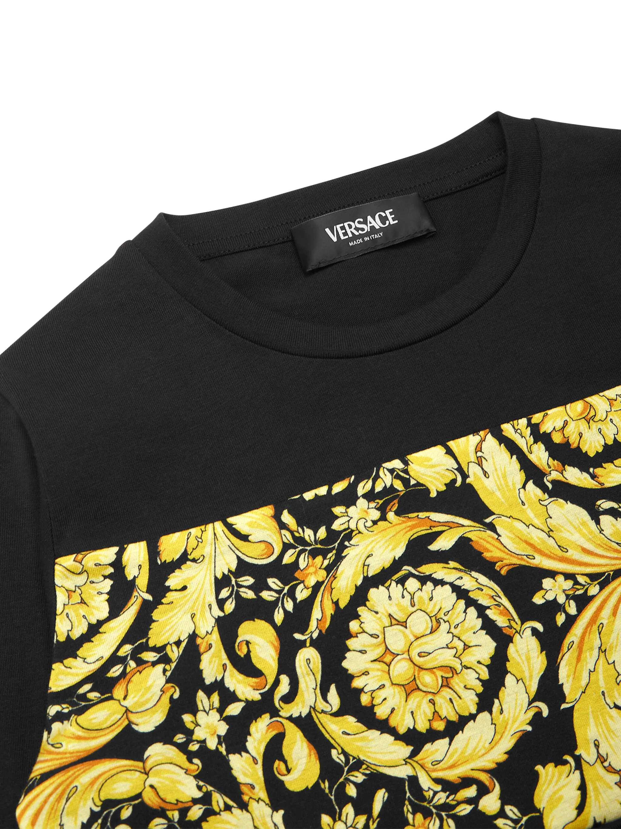 Толстовка с принтом Barocco Versace Kids, черный — фото 3