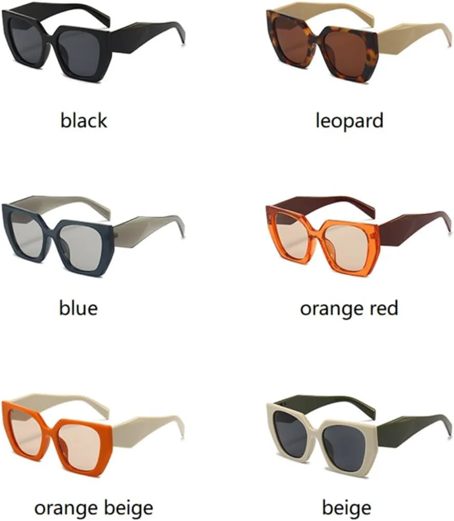 

Солнцезащитные очки для мужчин и женщин - защита UV400 - увеличенные линзы конфетных цветов для занятий спортом на открытом воздухе и вождения DSVIGF, Leopard