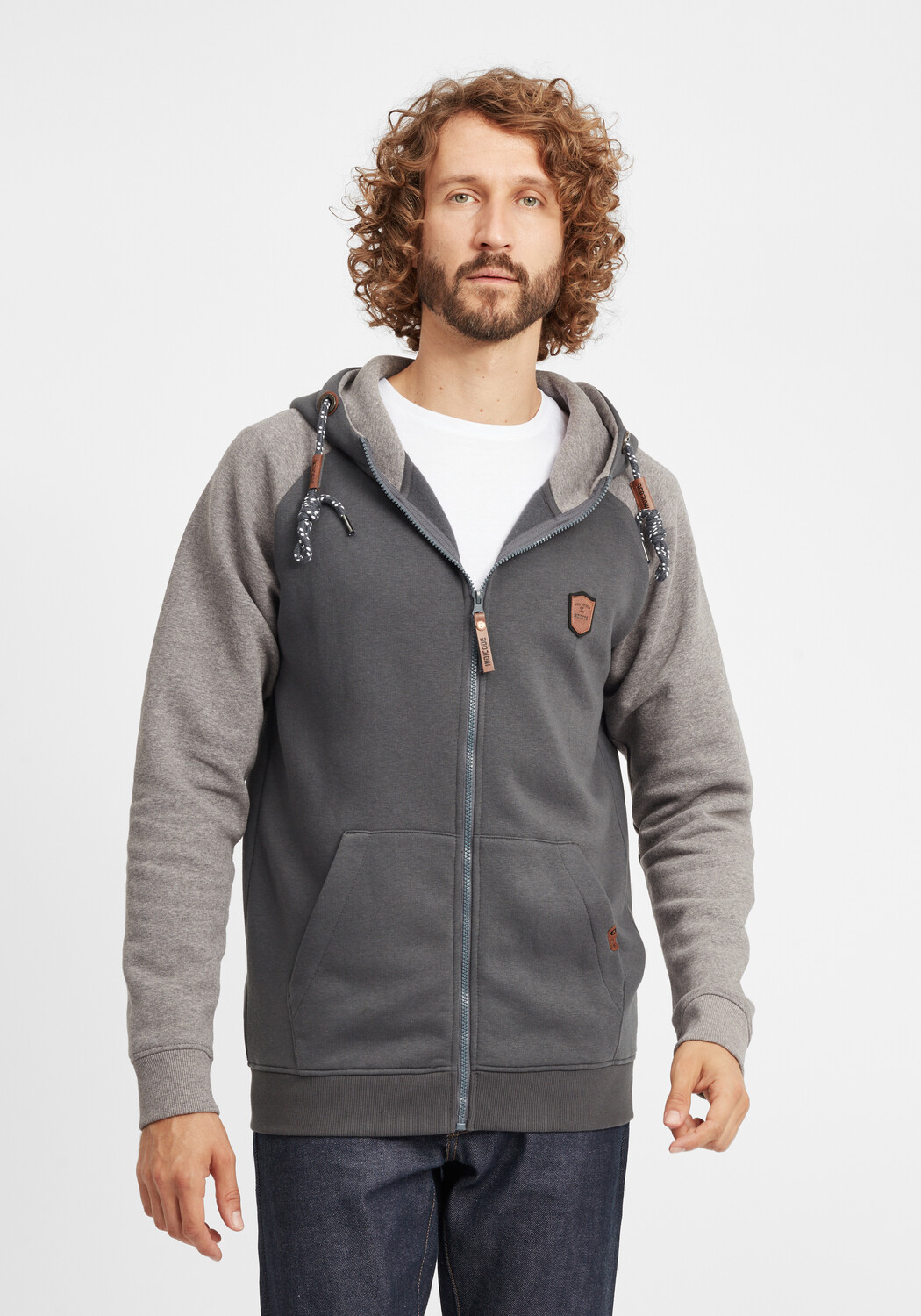 

Толстовка INDICODE Kapuzensweatjacke IDTerence, серый