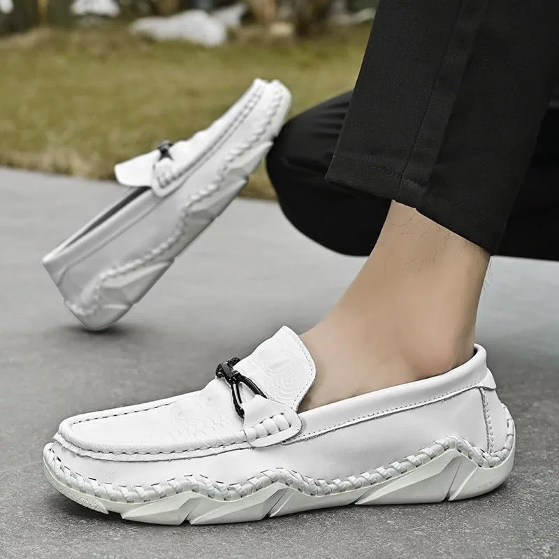 Лоферы крокодиловая кожа White SayfuR — фото 4