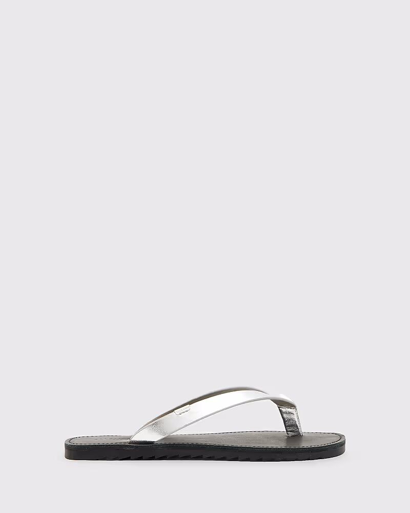 Сандалии AllSaints Sydney из кожи в серебристом цвете