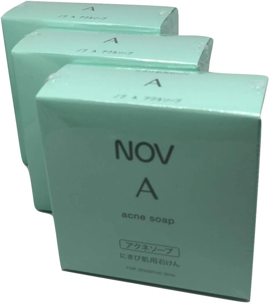 Набор для ухода за кожей Nov Knob A Acne Soap, 3 шт., 80 г