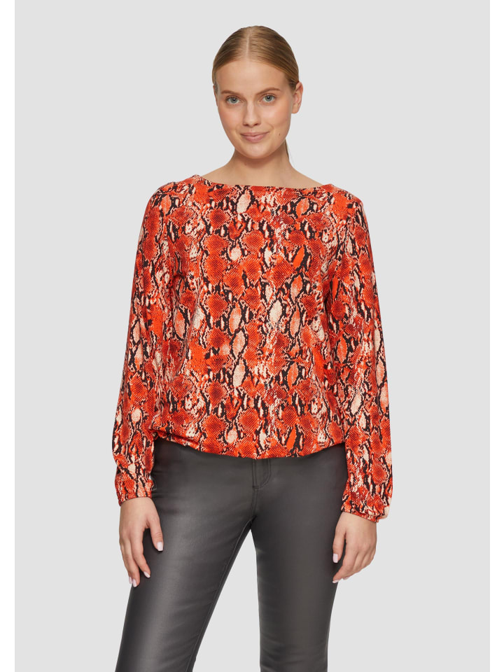 

Футболка s.Oliver T-Shirt langarm, цвет Mehrfarbig-orange