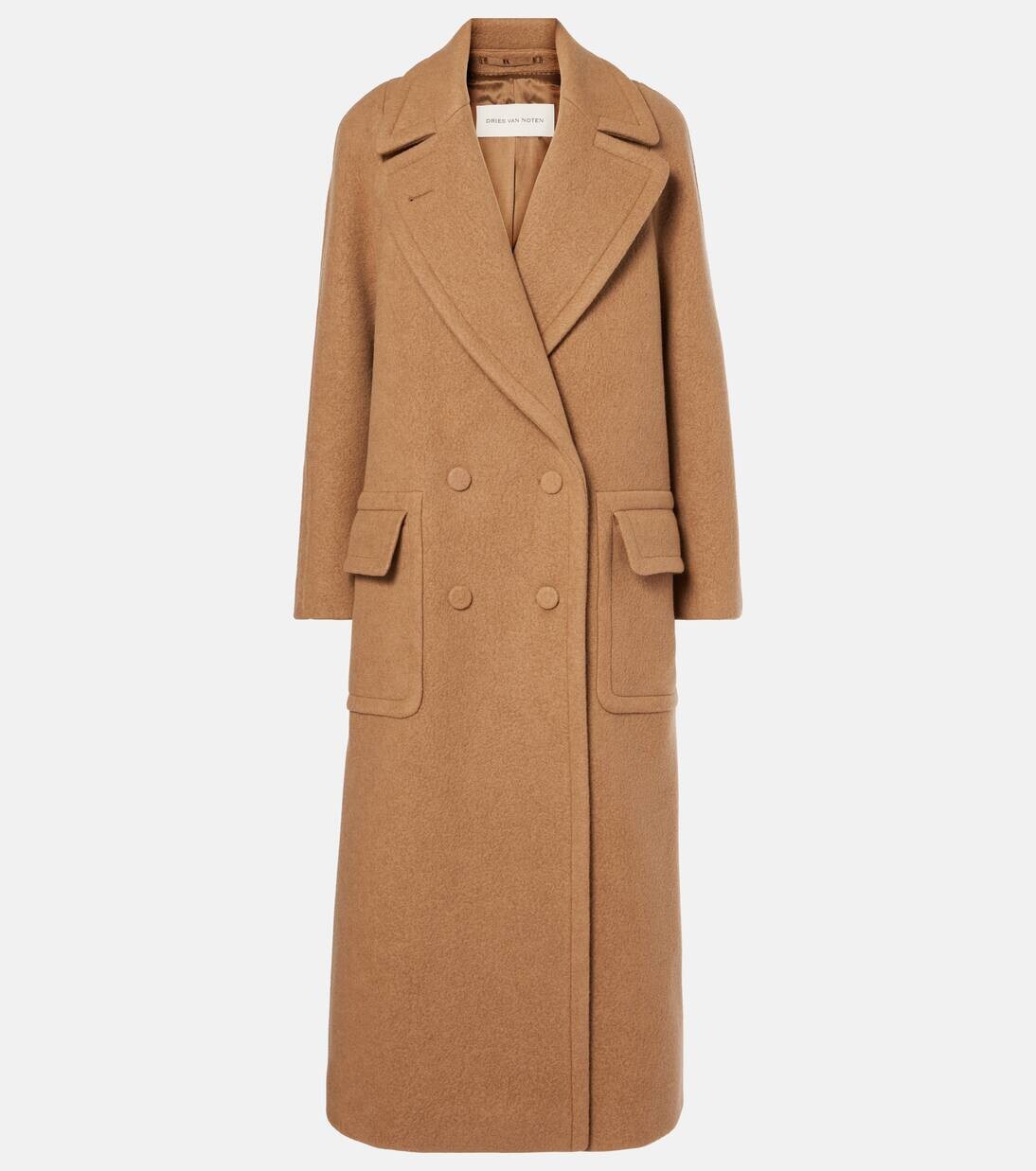 

Шерстяное пальто Dries Van Noten, кэмел