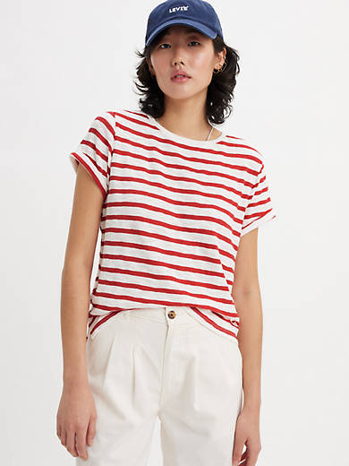 

Футболка с коротким рукавом «Марго» Levi's, цвет Captain Stripe - Green