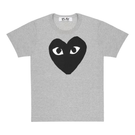 

Футболка t-shirt big black heart 'grey' Comme Des Garcons Play, серый
