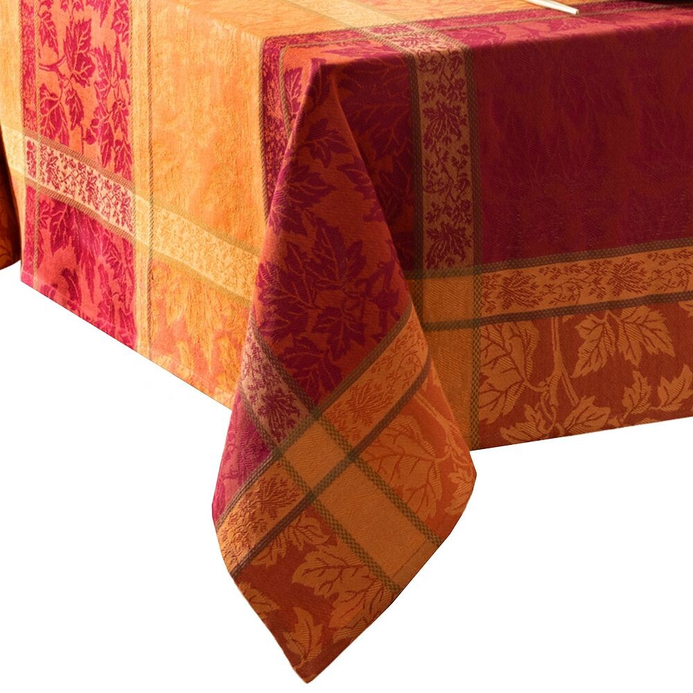 

Elrene Home Fashions Жаккардовая хлопковая прямоугольная скатерть из кленового дерева, мультиколор