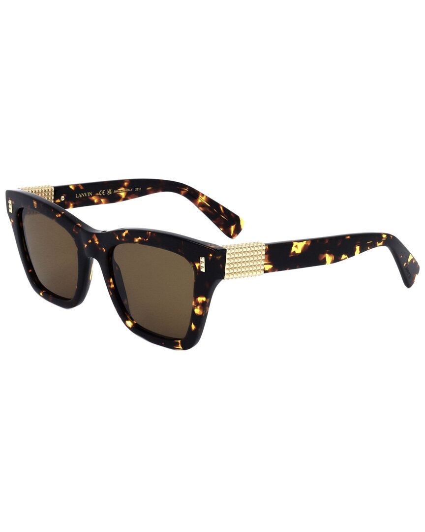 

LANVIN женские солнцезащитные очки LVN668S 51 мм, цвет dark tortoise
