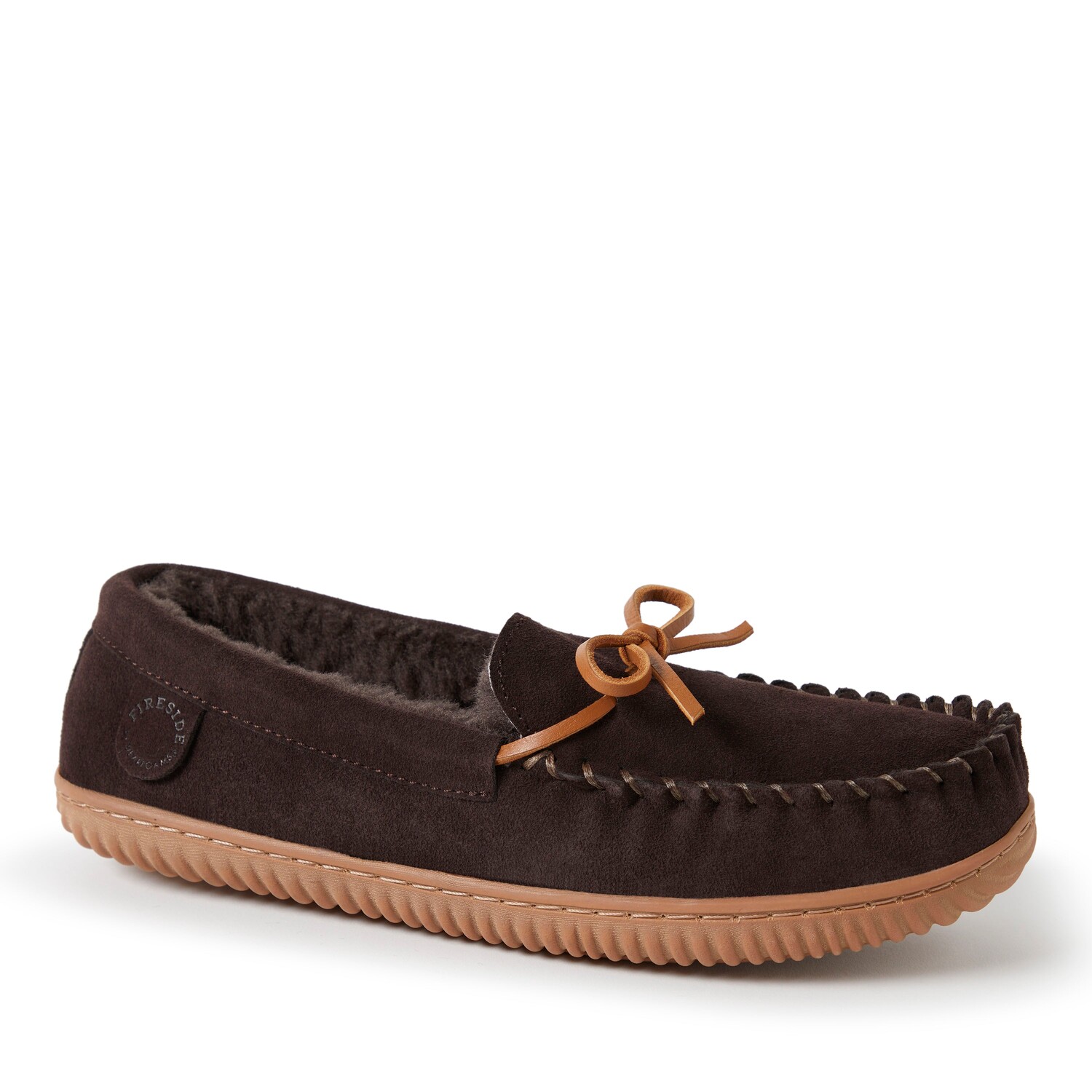 

Мужские водостойкие и водонепроницаемые мокасины Fireside от Dearfoams Nelson Bay для дома и улицы, цвет Coffee