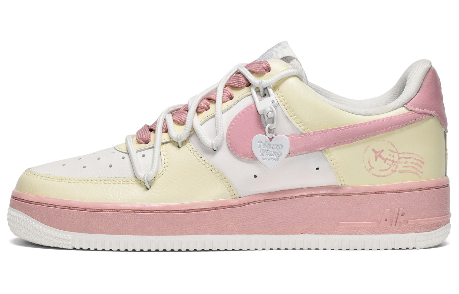 

Кроссовки Nike Air Force 1 Skateboarding Shoes Men Low-top Chalk White, белый
