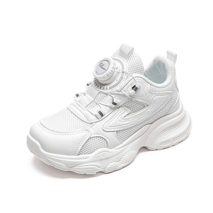 Детские кроссовки для бега Low top с амортизацией, дышащие, легкие и устойчивые к истиранию WARRIOR, белый — фото 3