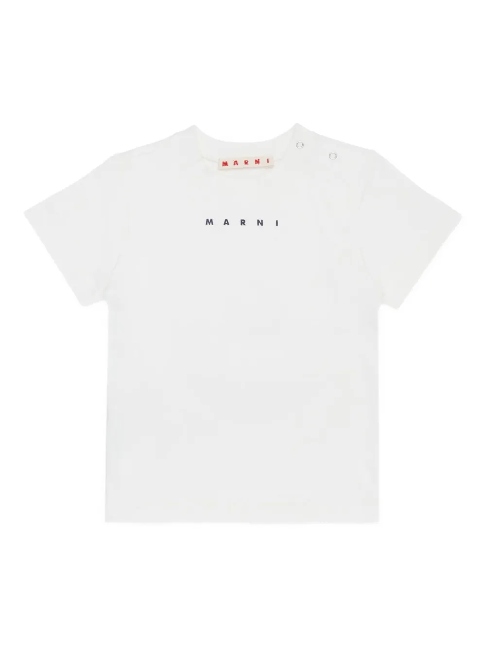 

Футболка с короткими рукавами и логотипом Marni Kids, белый