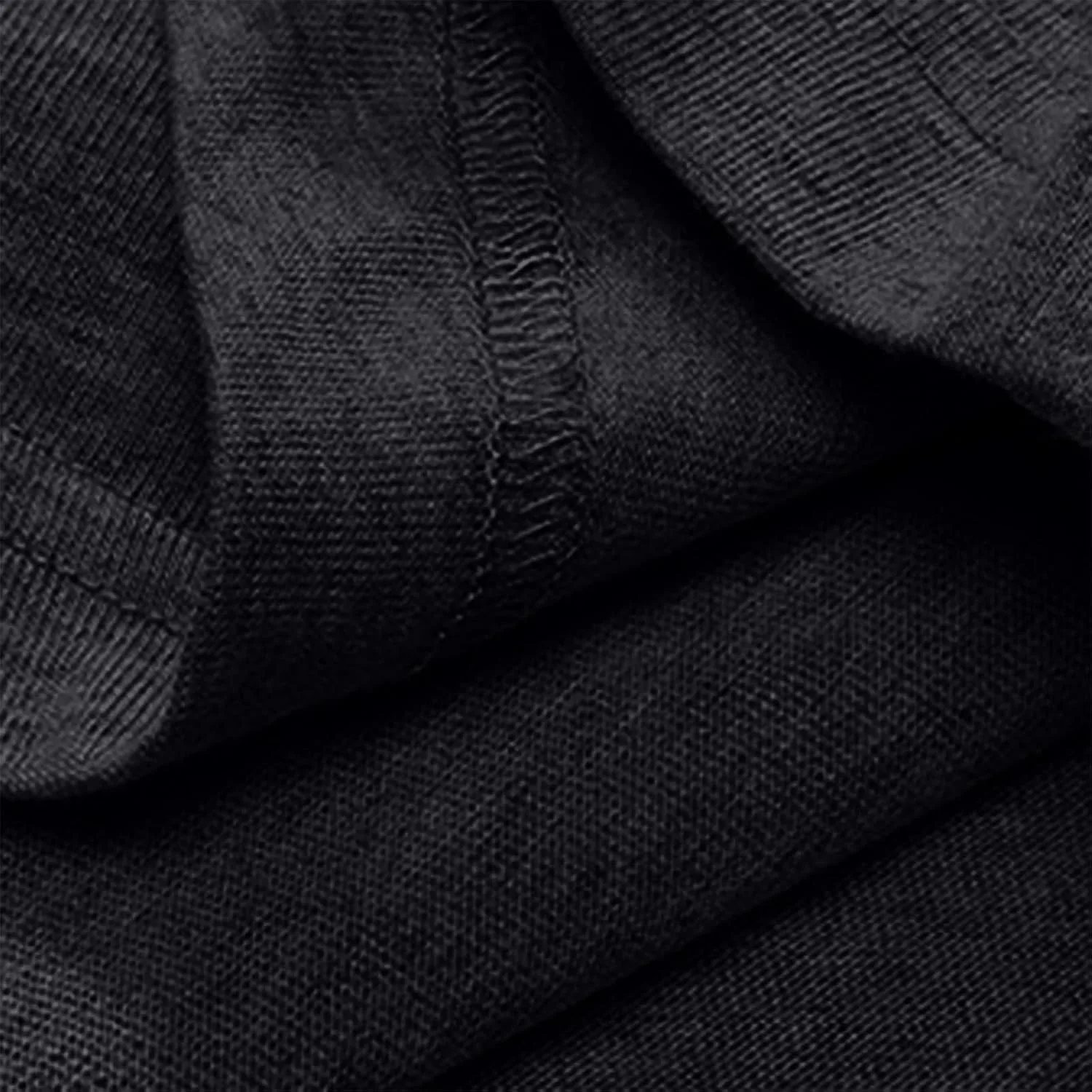 Мужская футболка Henley с коротким рукавом, Plus Size, хлопок, V-образный вырез — фото 3