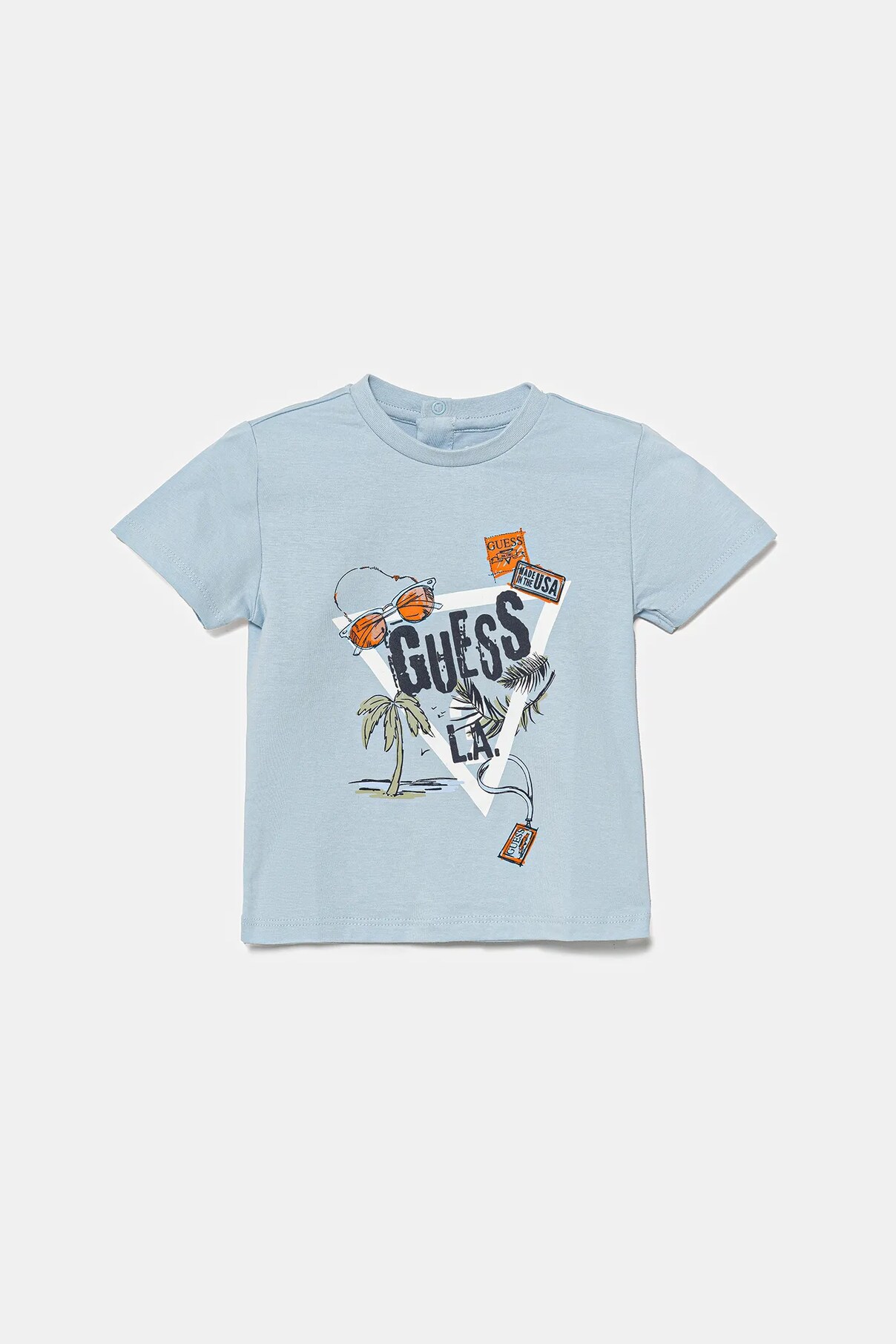 

Футболка из хлопка для малышей Guess, синий