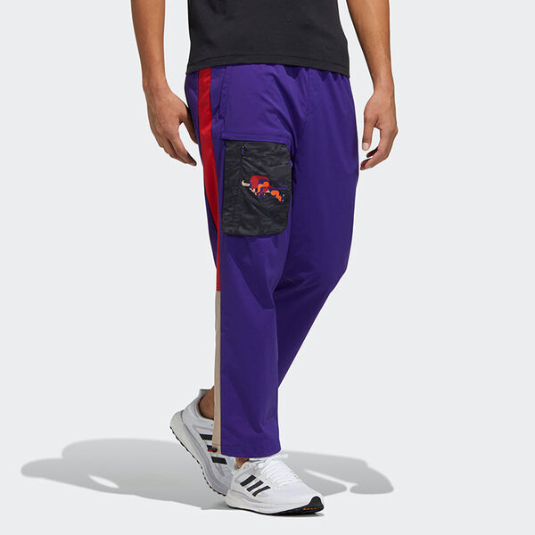 Спортивные штаны adidas Cny Pnt Wv New Year's Edition Cargo Casual Sports Purple, фиолетовый — фото 4