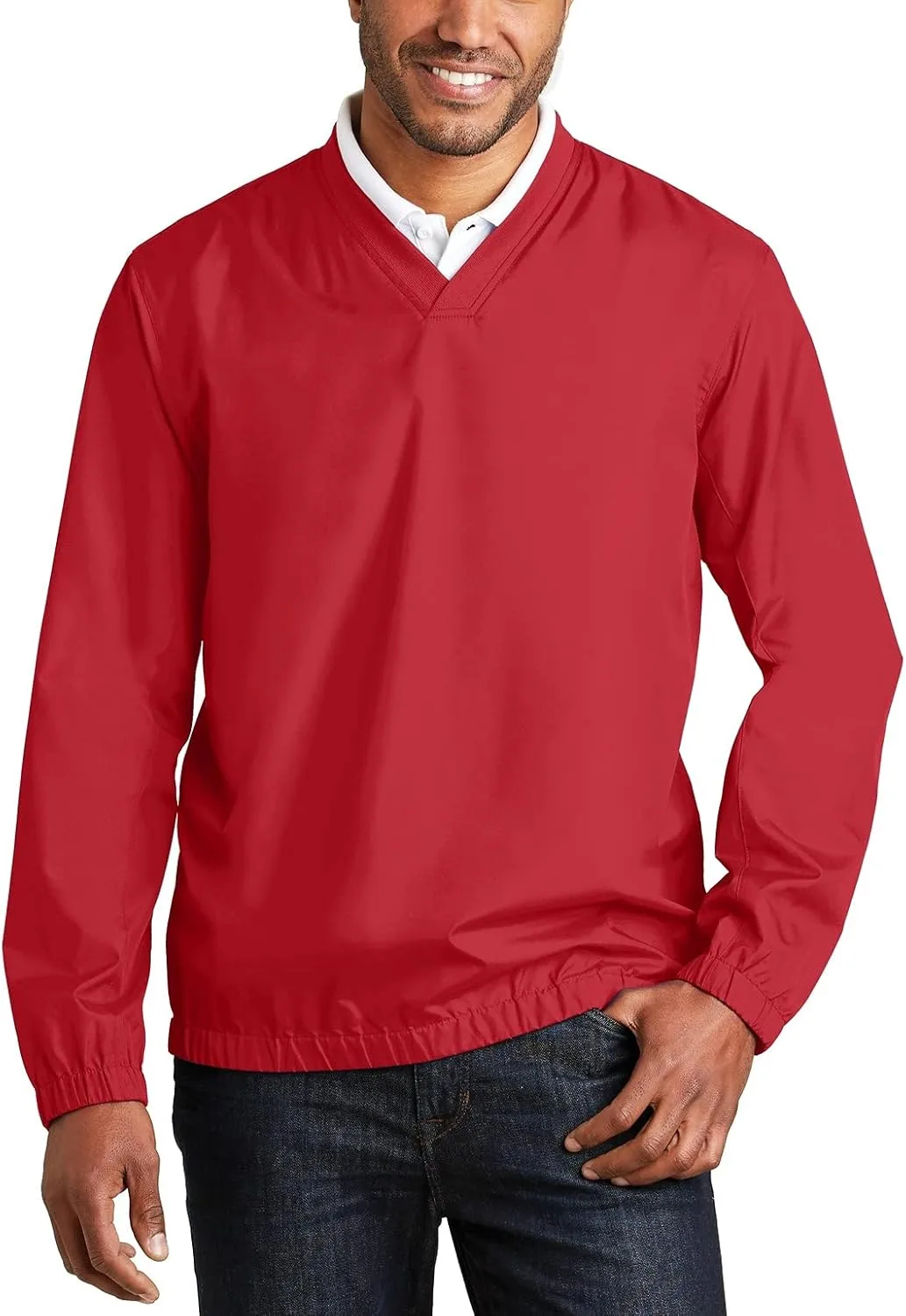 

Мужской водонепроницаемый пуловер Zephyr с V-образным вырезом JustBlanks