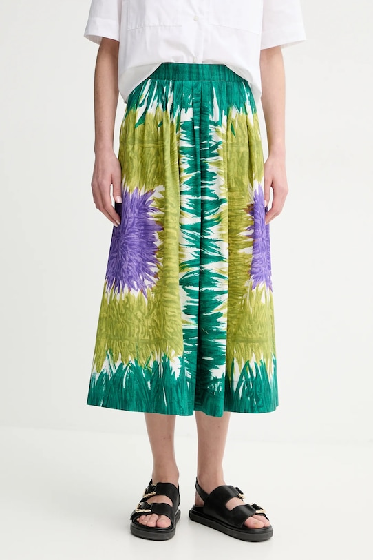 

Хлопковая юбка Weekend Max Mara, зеленый