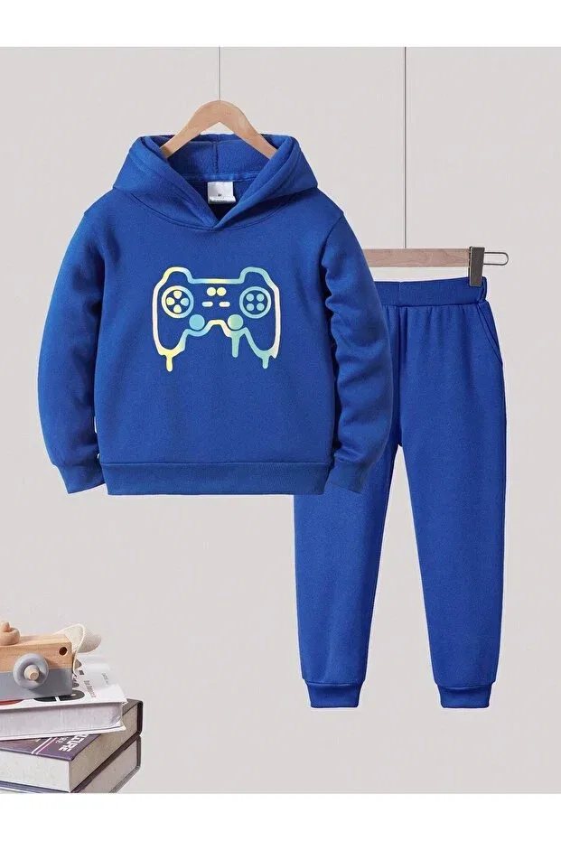 Детский спортивный комплект для мальчиков с принтом Daxis Sportwear Company, Saks Blue
