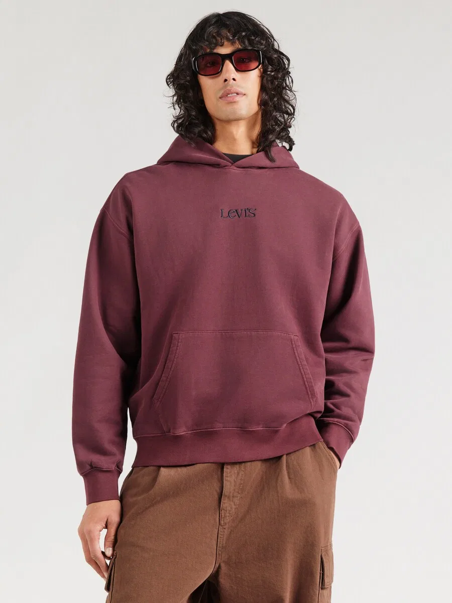 Толстовка LEVI'S цвета бордо — фото 2
