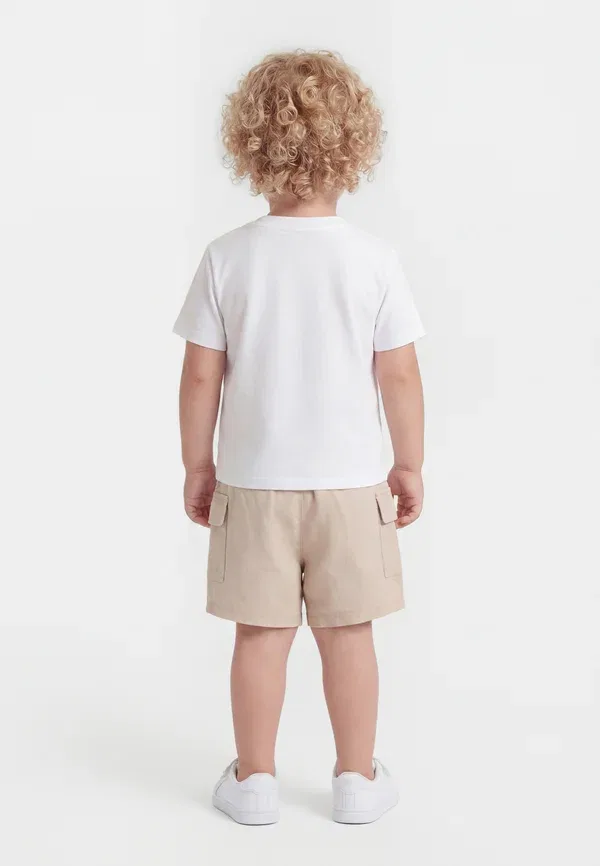 Комплект с шортами Boss Kidswear, бежевый — фото 2
