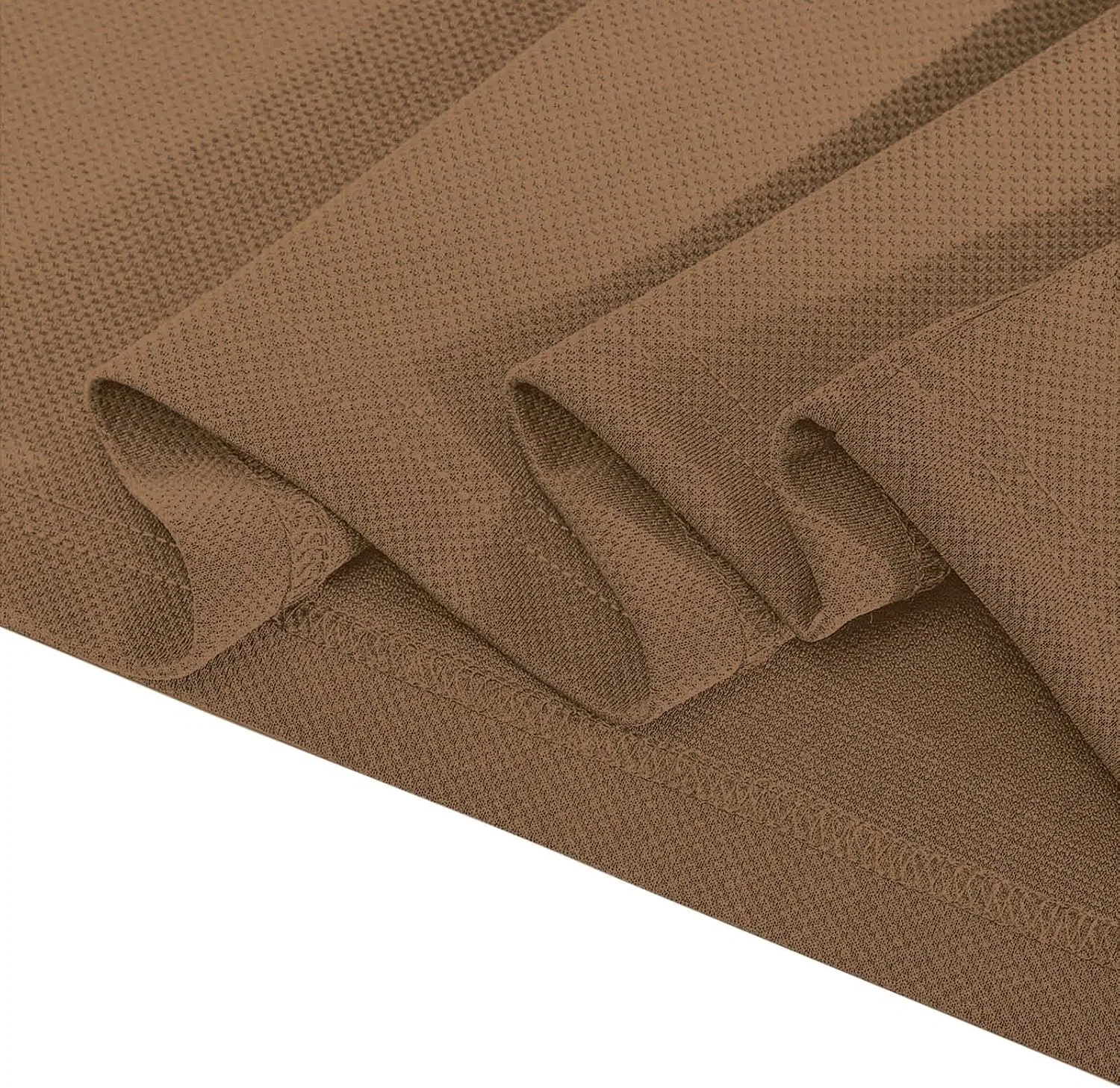 Мужская футболка с длинным рукавом, Basic Button Henley, Brown — фото 2