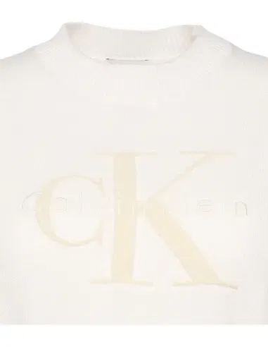 Свитшот белый Calvin Klein, белый — фото 3