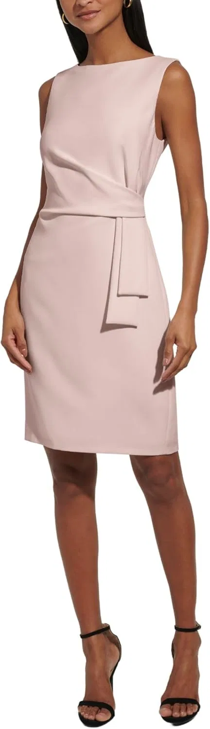 Женское платье-футляр без рукавов с лодочкой Tommy Hilfiger, Ballerina Pink — фото 2