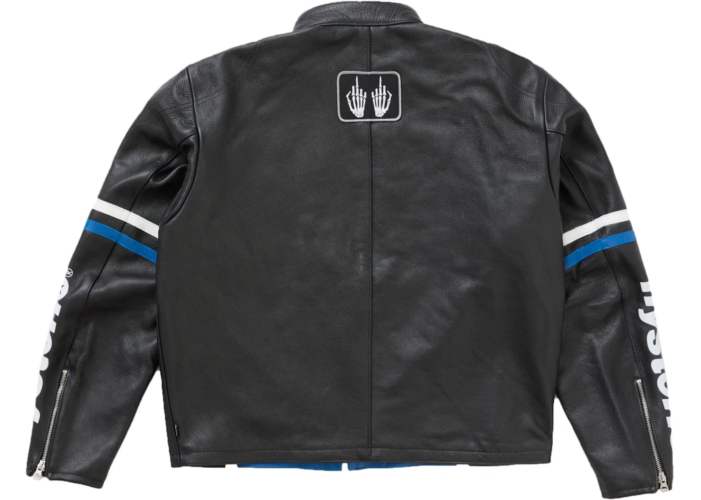 Мужская кожаная куртка Supreme Hysteric Glamour Vanson, Black — фото 3