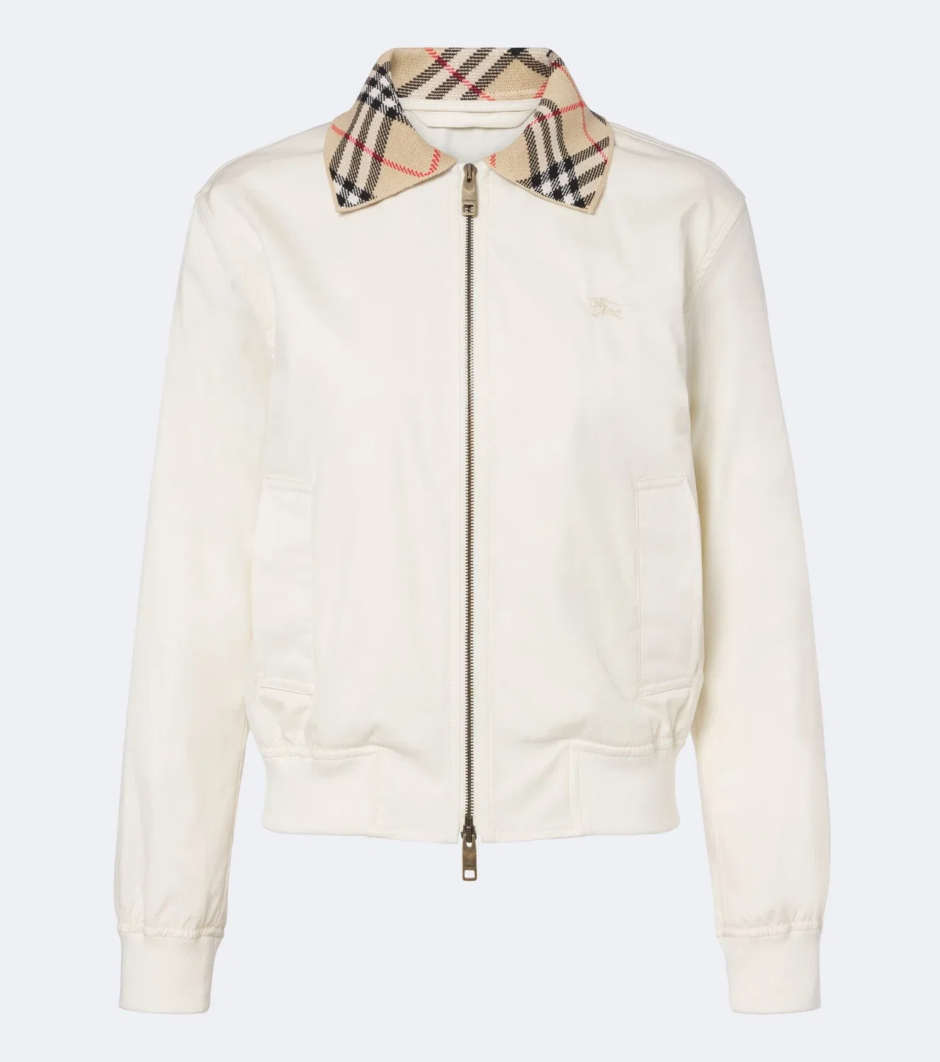 Бомбер хлопковый Burberry, белый