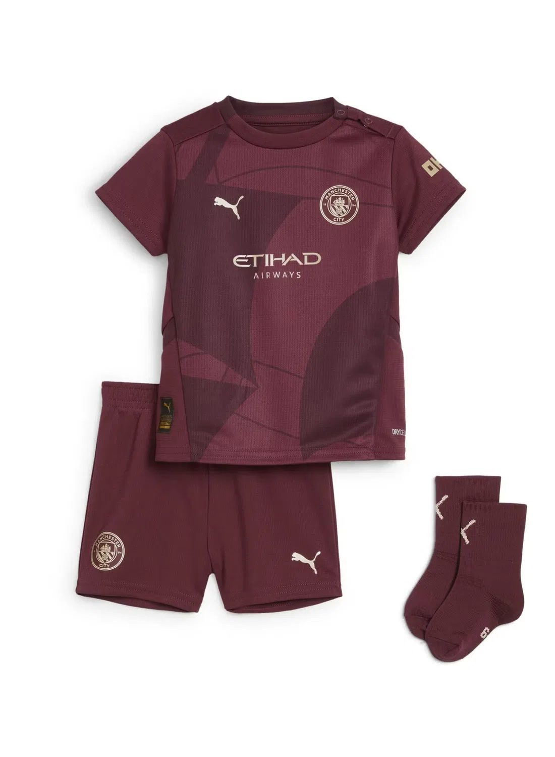Комплект футбольный детский с принтом Manchester City 24/25 Puma