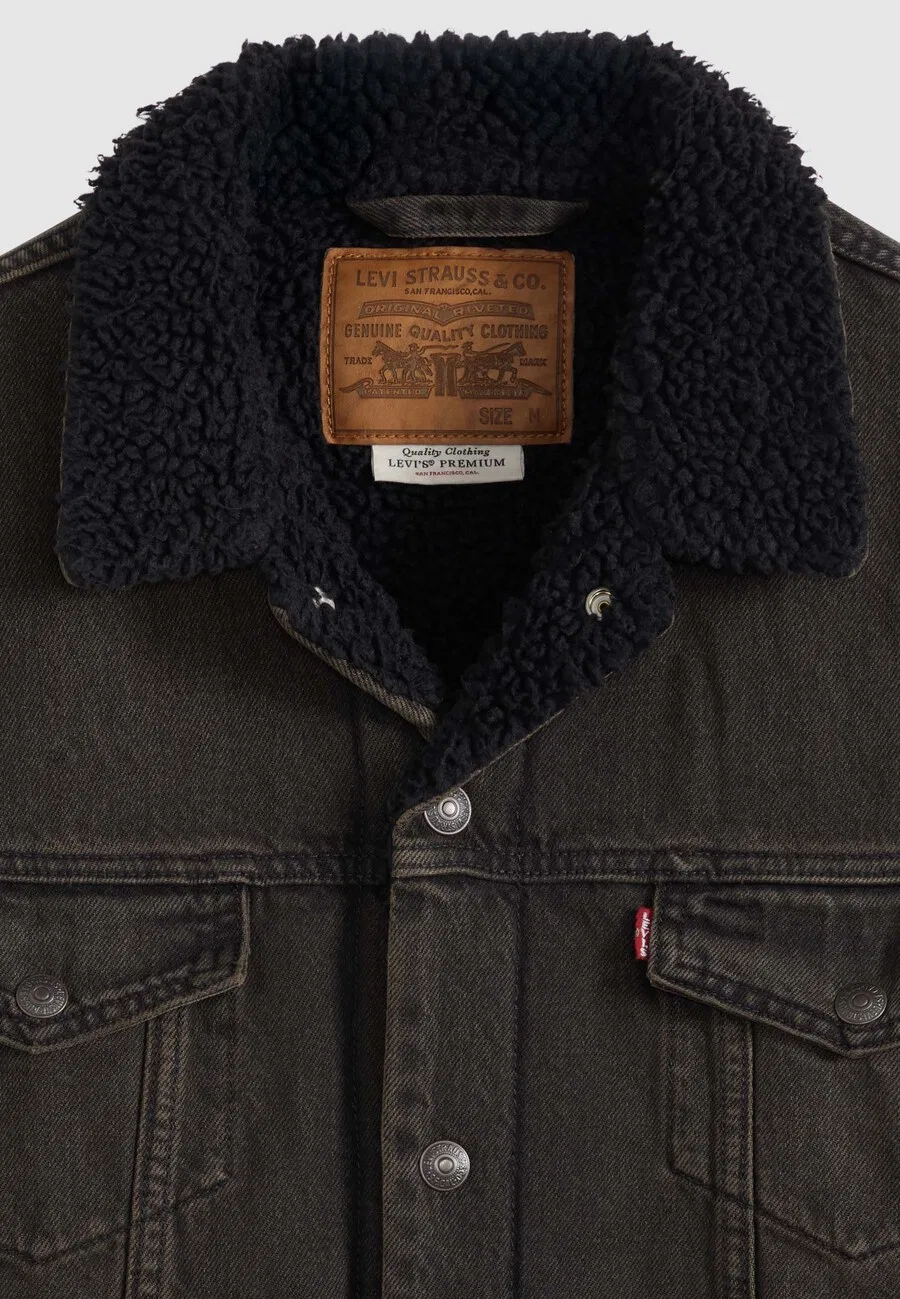 Куртка LEVI'S межсезонья из черного денима — фото 2