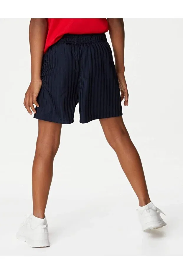 Детские шорты для мальчиков спортивные Regular Fit Marks & Spencer, Navy Blue — фото 4
