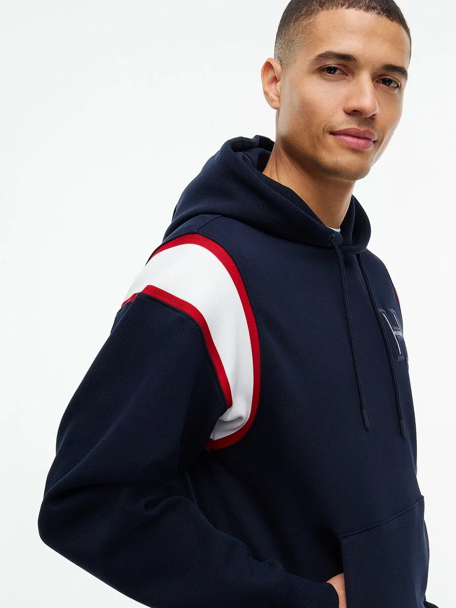 Толстовка TOMMY HILFIGER 'Varsity' темно-синего цвета — фото 3