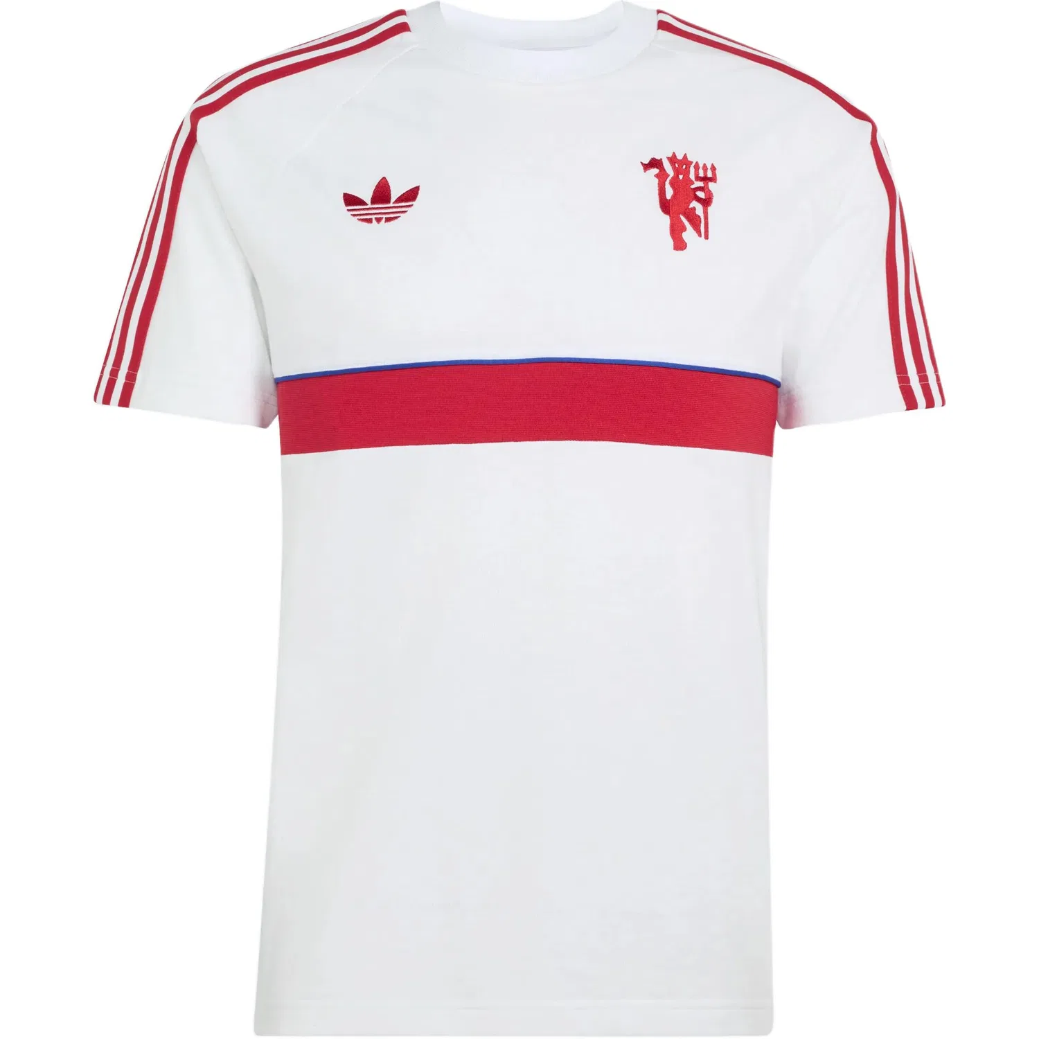 Мужская футболка с круглым вырезом Manchester United Adidas Originals, White