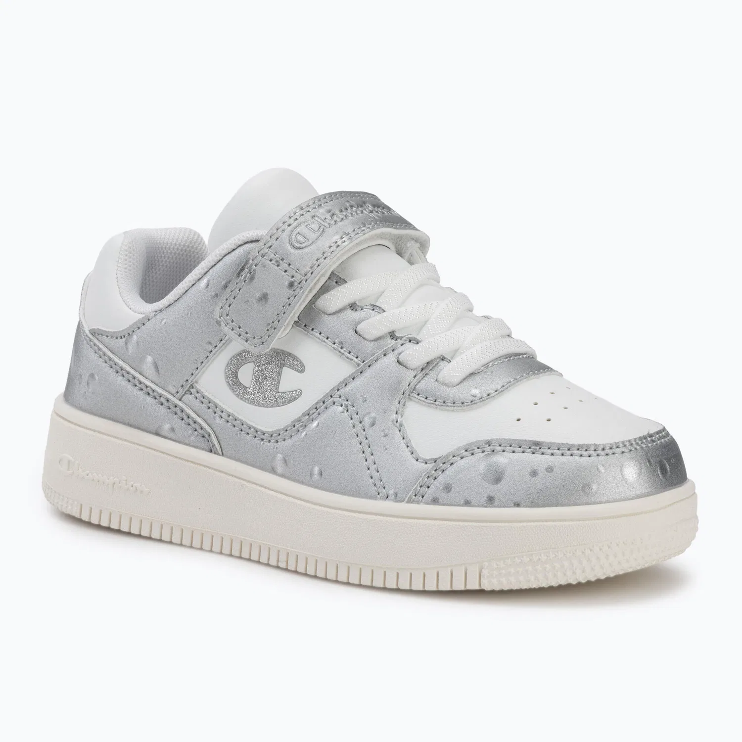 Детские кроссовки с липучкой Champion RD18 BUBBLE G PS Low Cut, Weiss