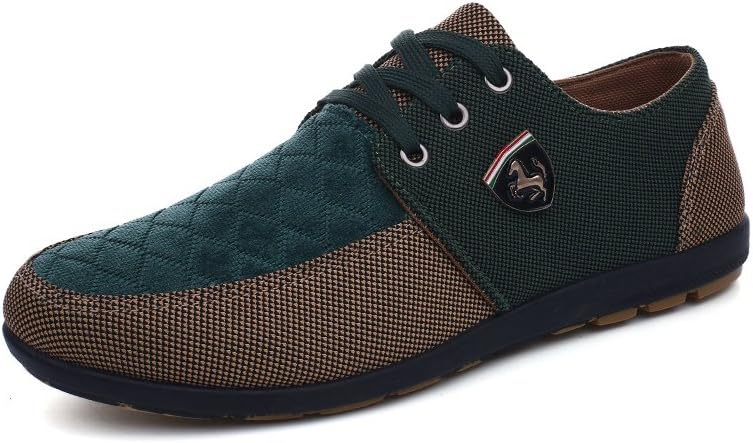 

Кроссовки King Ma Fashion, повседневные дышащие лоферы из канвы, зеленый