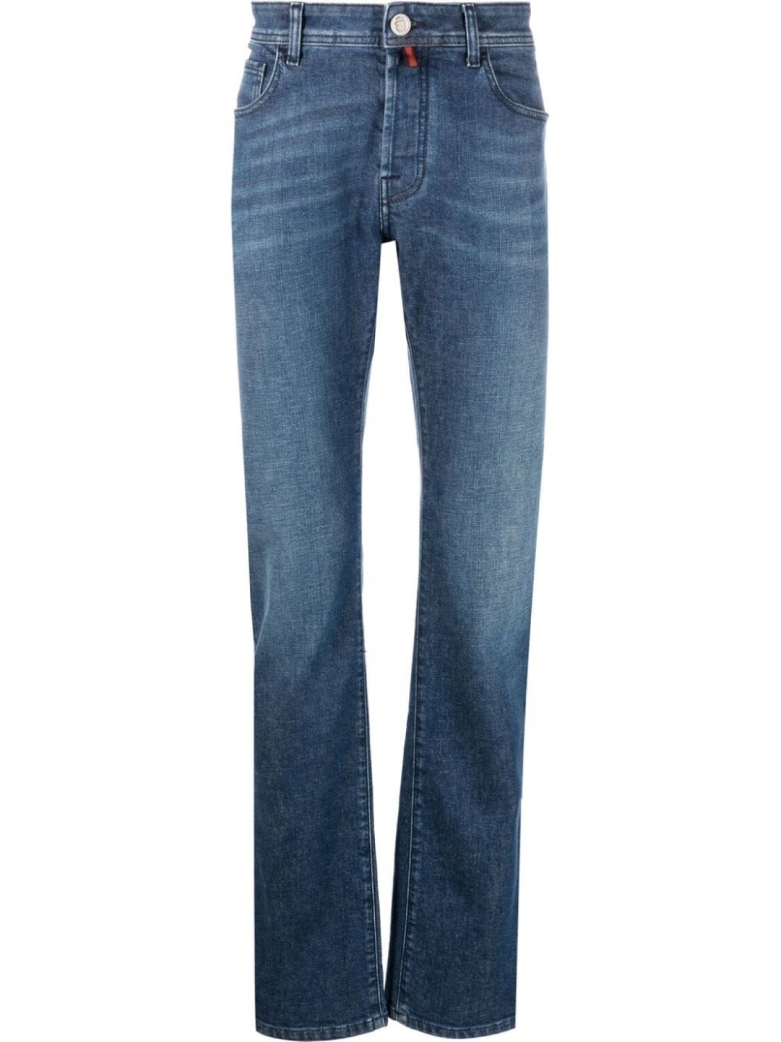

Billionaire mid rise straight leg jeans, синий