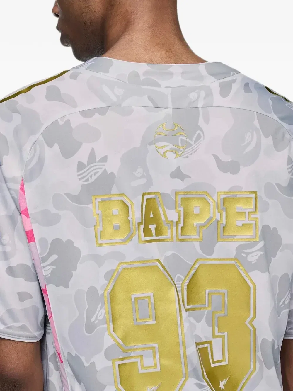 Футболка adidas X A Bathing Ape Teamgeist, серый — фото 3