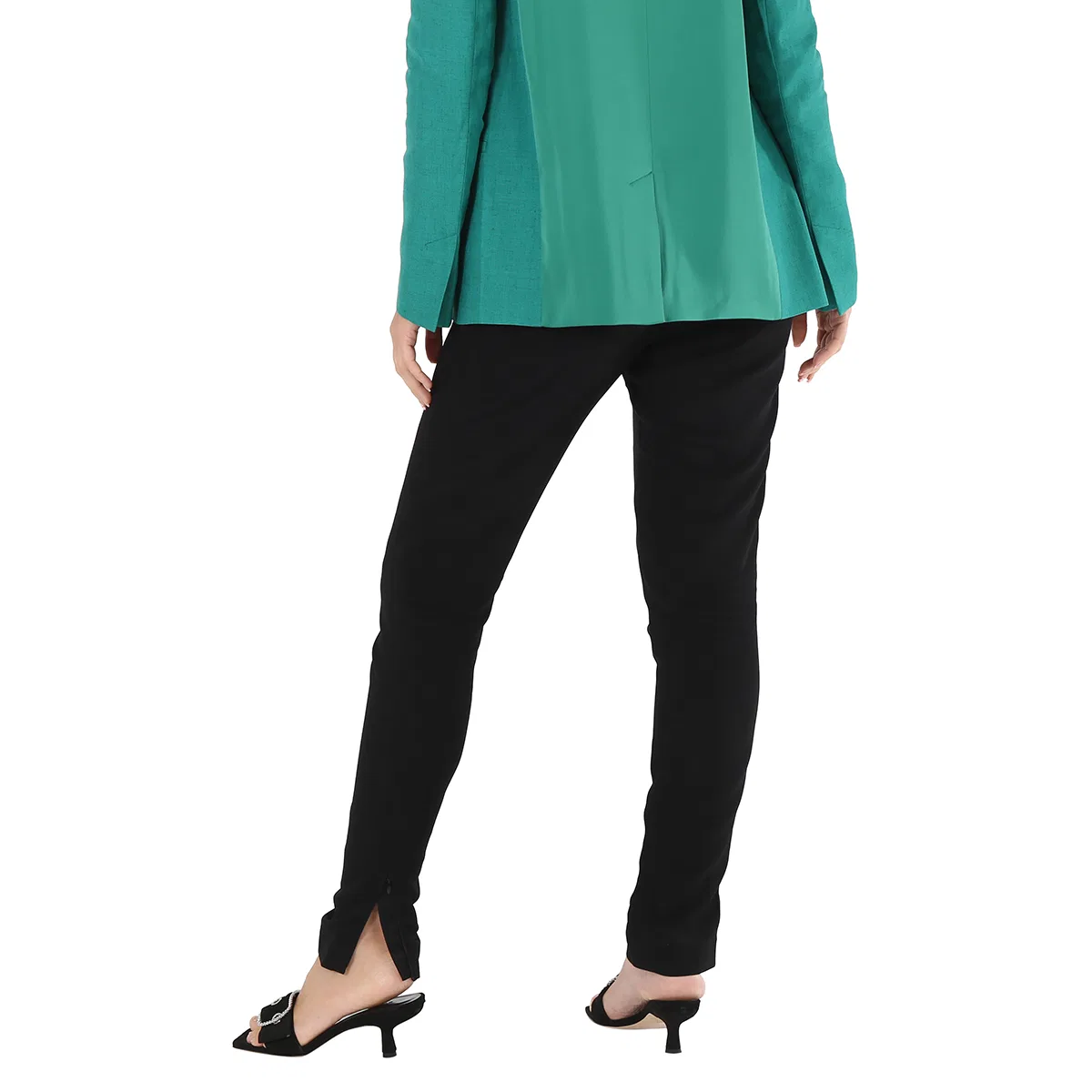 Леггинсы джодхпуры с застежкой-молнией Ladies Black Zip Detail Jodhpur Leggings Burberry, Black — фото 4