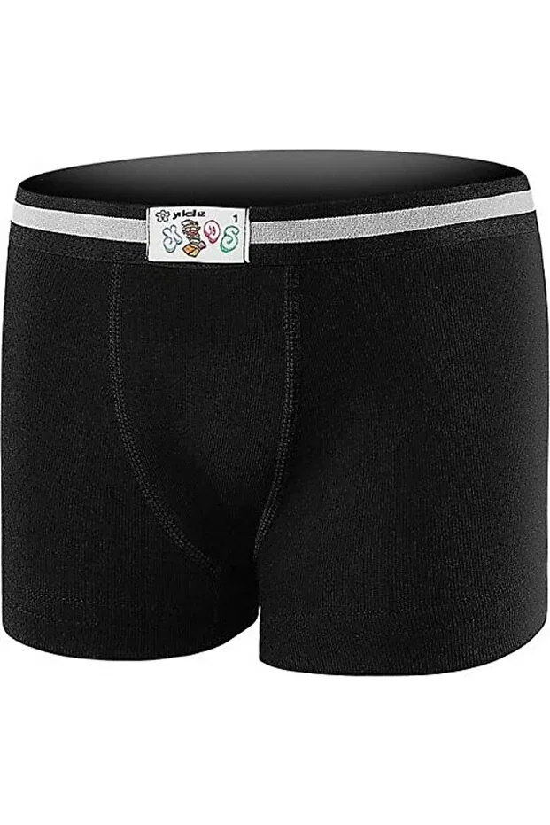 Детские боксеры для мальчиков из лайкры Yildiz, Black